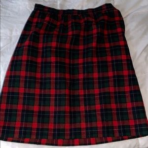 Vintage plaid skirt
